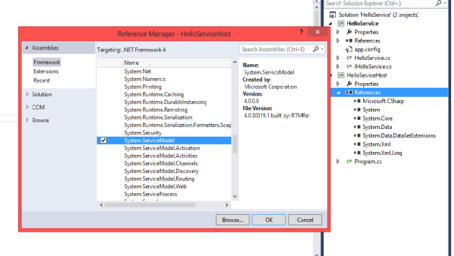 system service model